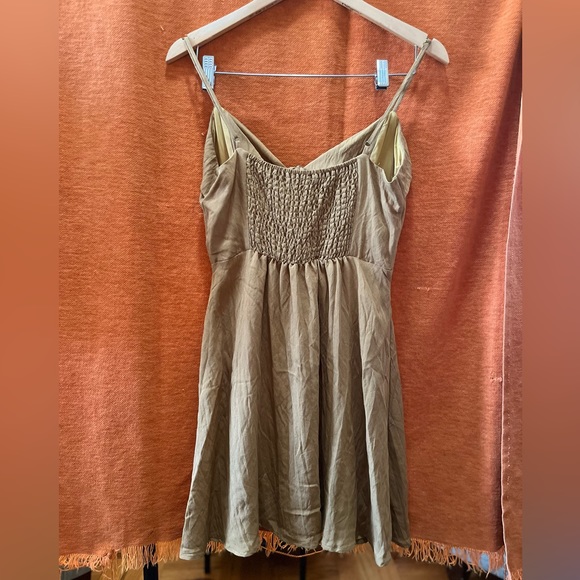 Women's Boho Twist Front Cami A Line Mini Dress Size: M - Picture 4 of 8